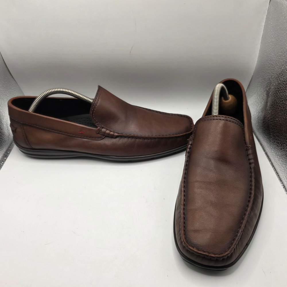 Moral Code x Donald Driver Brown Leather Loafers Drive 10209-202 Mens 9.5M